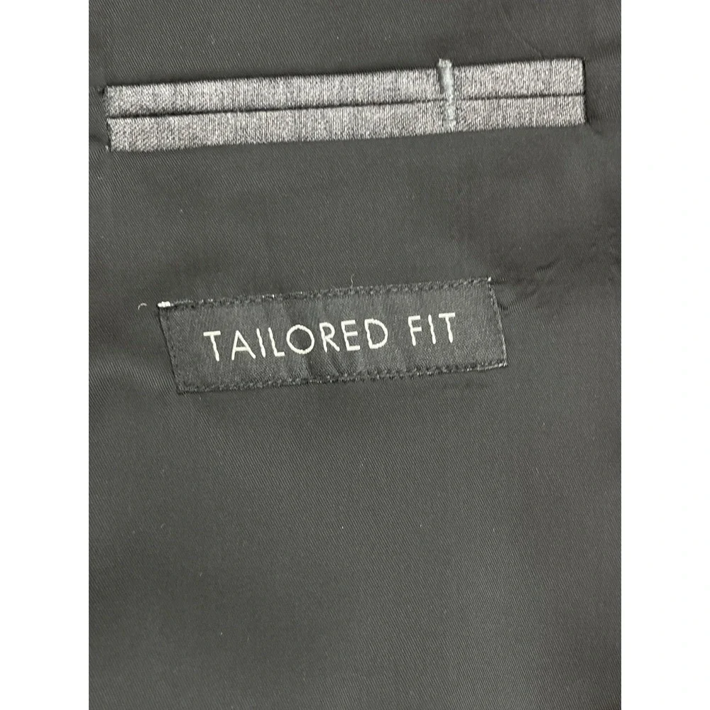 Jos A Bank Suit Men 50R Gray 100% Wool 2-Button Tailored Fit Pants 46x30 - 2 Pcs